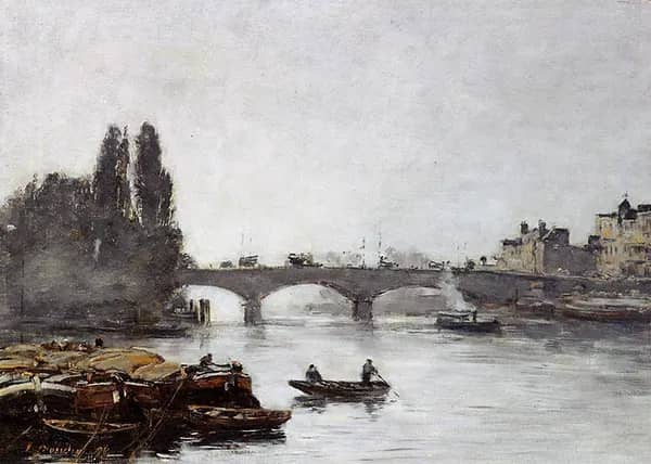 Rouen the Pont Corneille Fog Effect 1896 | Oil Painting Reproduction