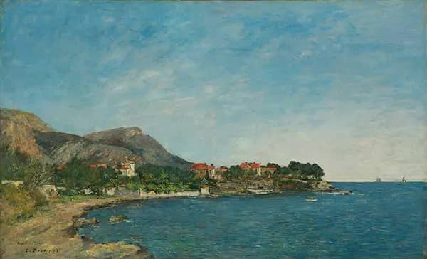 The Bay of Fourmis 1892 by Eugene Boudin | Oil Painting Reproduction