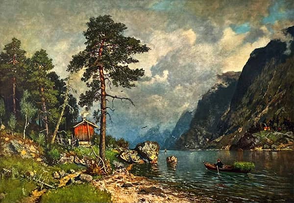 Vestlandsfjord by Morten Muller | Oil Painting Reproduction