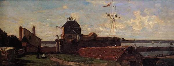 The Francois Ier Tower at Le Havre 1852 | Oil Painting Reproduction