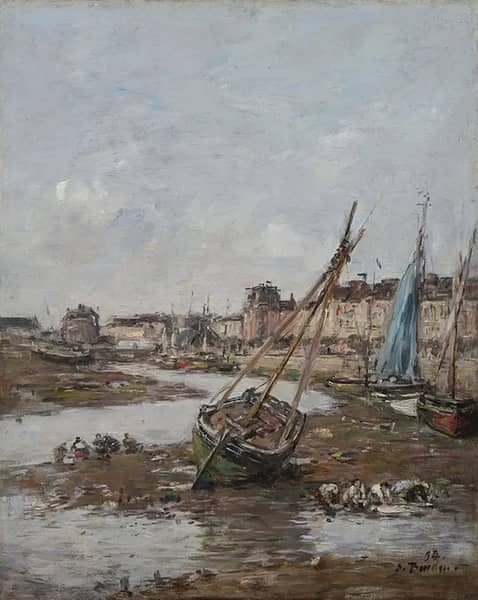 The Port of Trouville at Low Tide 1894 | Oil Painting Reproduction