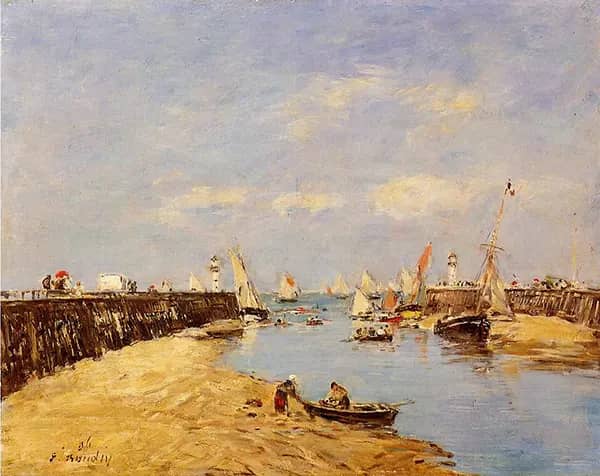 Trouville the Jetty and the Basin 1896 | Oil Painting Reproduction