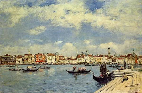 Venice 1885 by Eugene Boudin | Oil Painting Reproduction