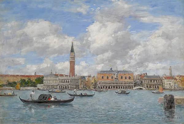 Venice by Eugene Boudin | Oil Painting Reproduction