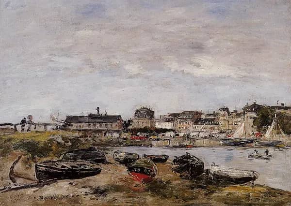 View of the Port Trouville 1896 | Oil Painting Reproduction