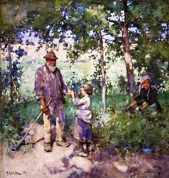 Grandfather's Garden 1884 | Oil Painting Reproduction