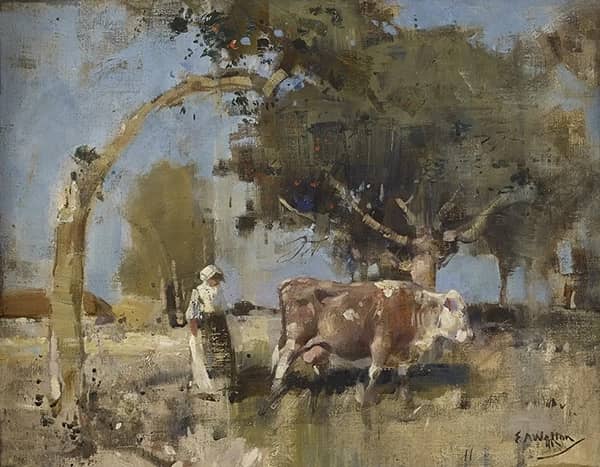 Pastoral 1891 by Edward Arthur Walton | Oil Painting Reproduction