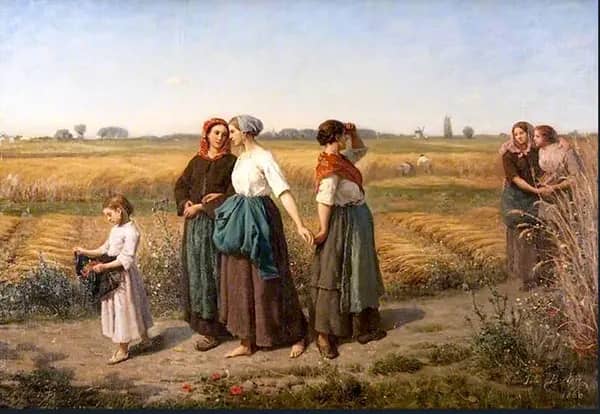 The Reapers 1860 by Jules Breton | Oil Painting Reproduction