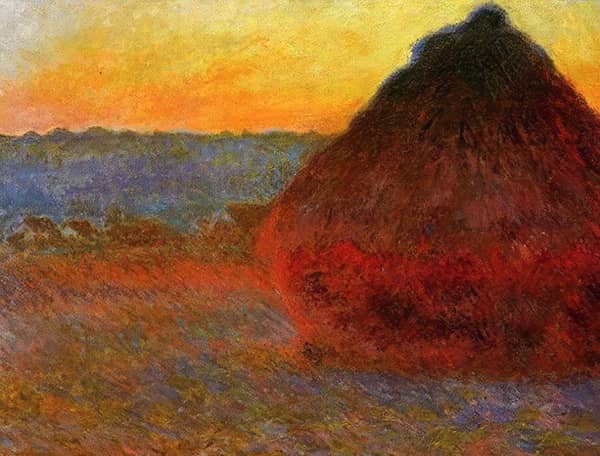 Haystack at the Sunset near Giverny | Oil Painting Reproduction