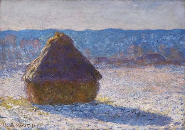Morning Snow Effect 1891 by Claude Monet | Oil Painting Reproduction