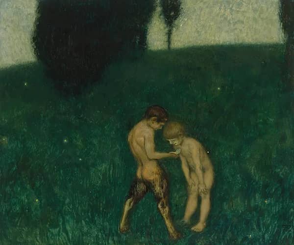 Glowworms 1912 by Franz von Stuck | Oil Painting Reproduction
