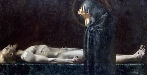 Pieta 1891 by Franz von Stuck | Oil Painting Reproduction
