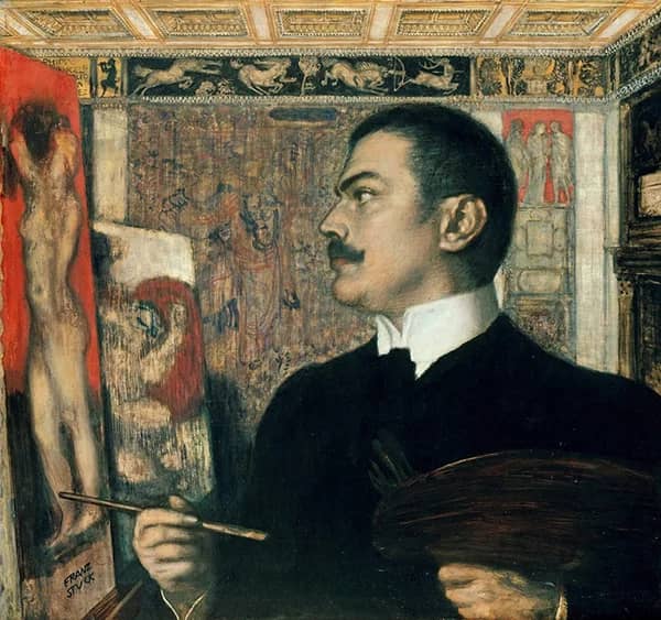 Self Portrait in the Studio 1905 | Oil Painting Reproduction