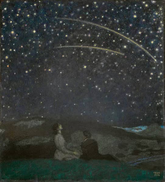 Shooting Stars by Franz von Stuck | Oil Painting Reproduction