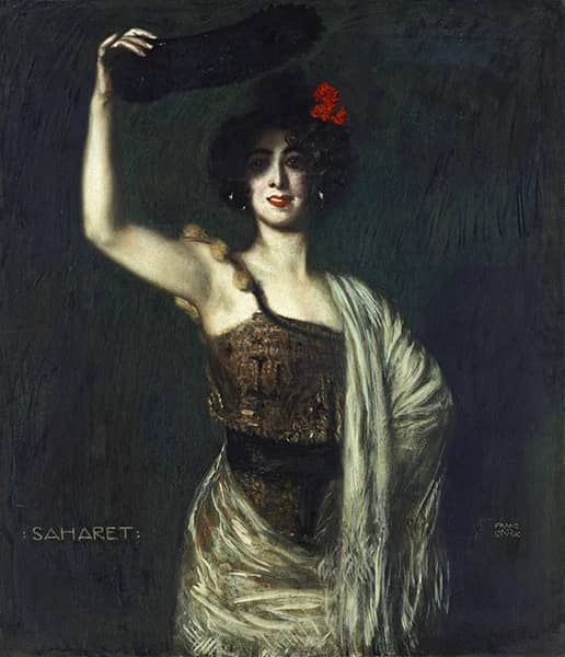 The Dancer Saharet 1906 by Franz von Stuck | Oil Painting Reproduction