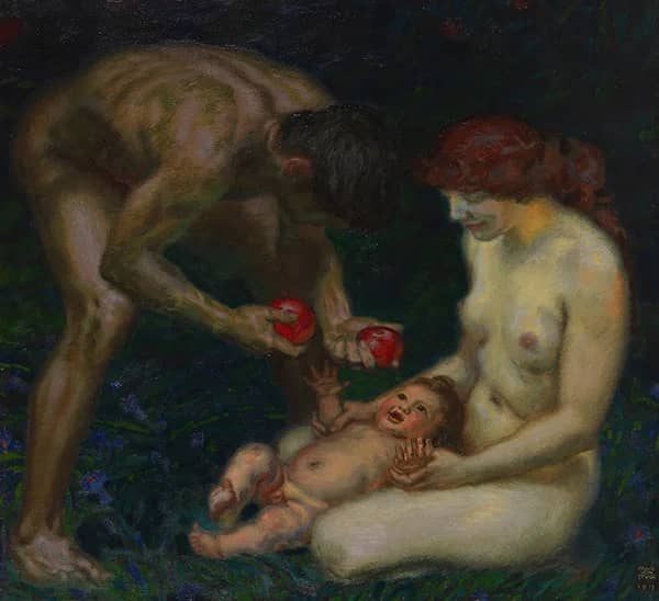 The Family 1912 by Franz von Stuck | Oil Painting Reproduction