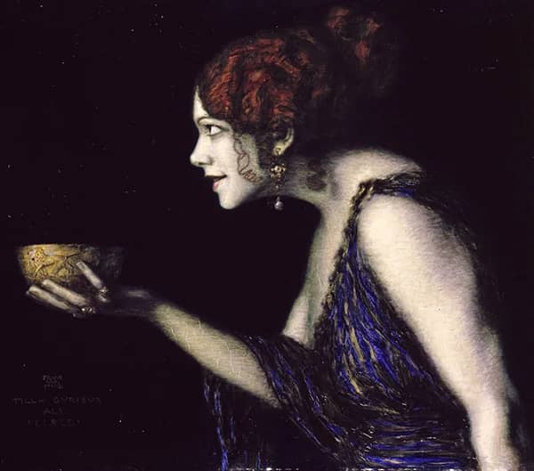 Tilla Durieux as Circe 1913 by Franz von Stuck | Oil Painting Reproduction