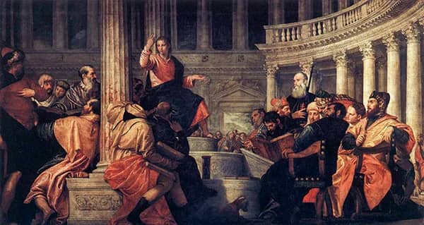 Jesus Among the Doctors by Paolo Veronese | Oil Painting Reproduction