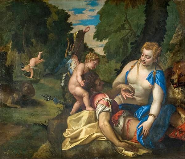 Venus Mourning Adonis by Paolo Veronese | Oil Painting Reproduction