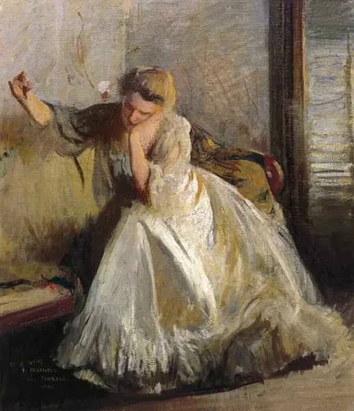 A Sketch by Edmund Tarbell | Oil Painting Reproduction