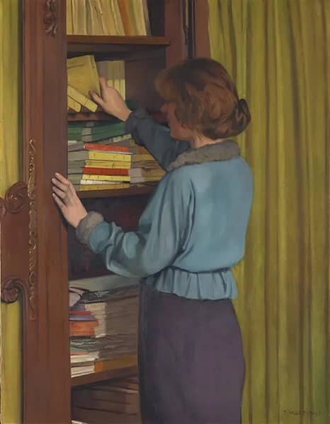 The Library 1915 by Felix Vallotton | Oil Painting Reproduction