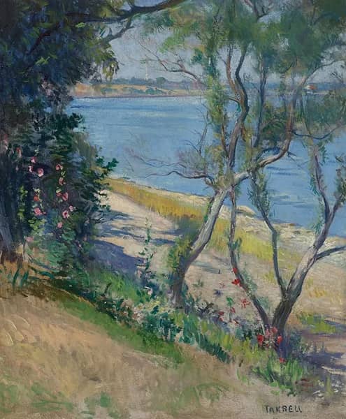 View of the Piscataqua River New Castle New Hampshire | Oil Painting Reproduction