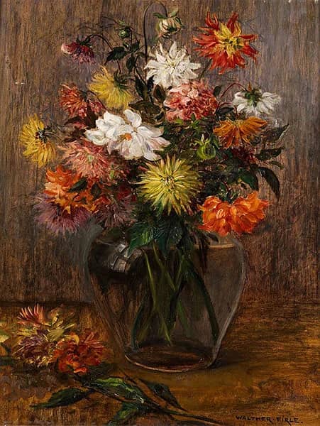 Flower Still Life by Walter Firle | Oil Painting Reproduction