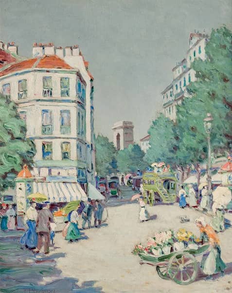 Market Scene Paris | Oil Painting Reproduction