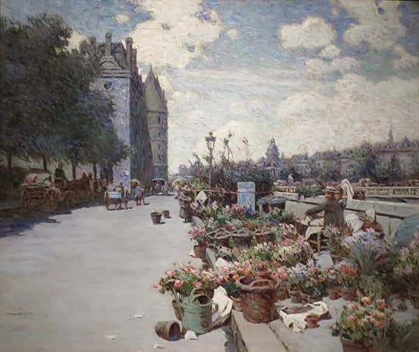 Quai Aux Fleurs Paris 1911 | Oil Painting Reproduction
