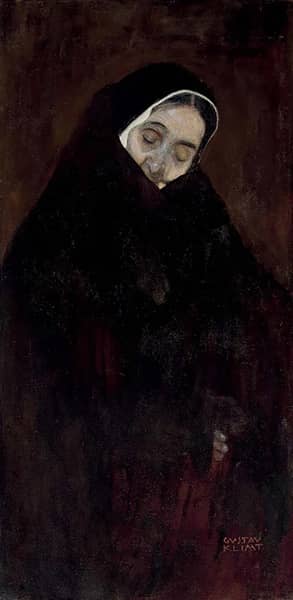 Old Woman 1909 by Gustav Klimt | Oil Painting Reproduction