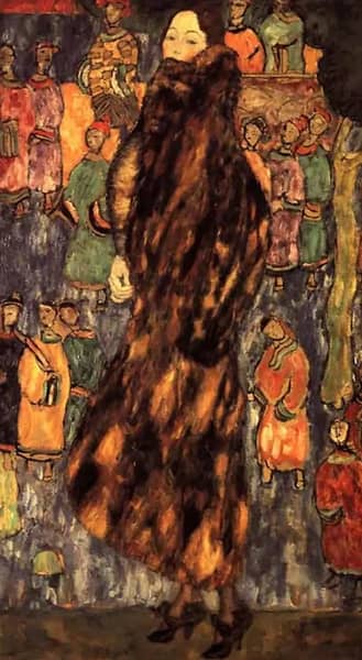 The Polecat Fur 1916 by Gustav Klimt | Oil Painting Reproduction