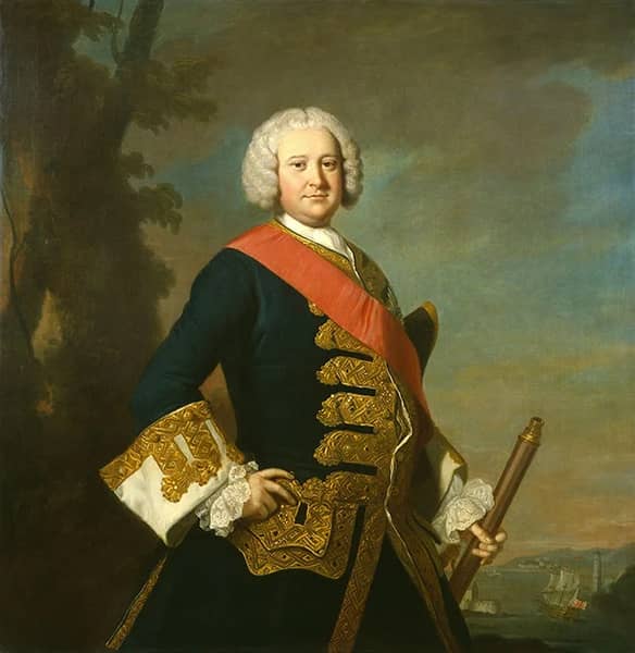 Peter Warren c1751 by Thomas Hudson | Oil Painting Reproduction