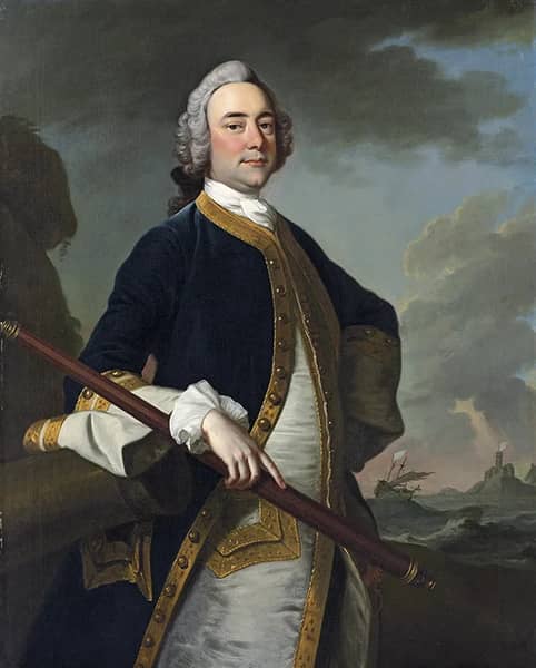Portrait of a Flag Officer by Thomas Hudson | Oil Painting Reproduction