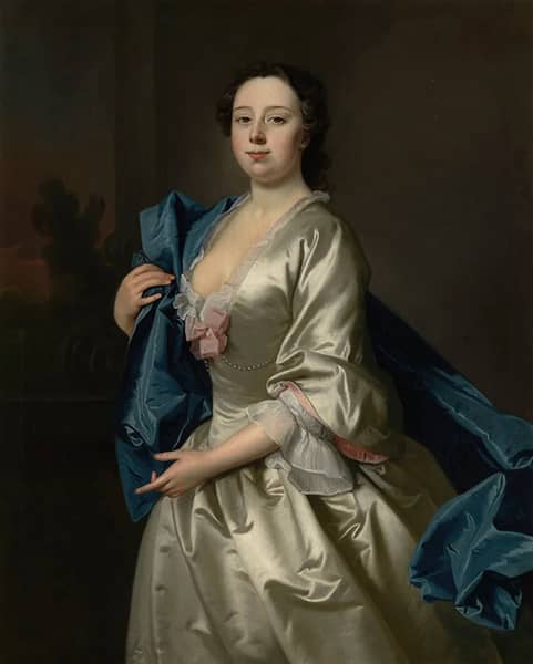 Portrait of Sarah Popham by Thomas Hudson | Oil Painting Reproduction