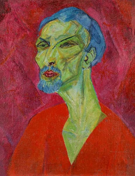 Male Portrait 1920 by Hanns Ludwig Katz | Oil Painting Reproduction