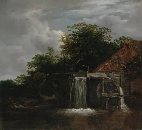 The Watermill c1660 by Jacob van Ruisdael | Oil Painting Reproduction