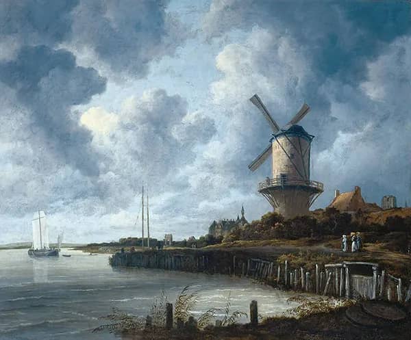 Windmill at Wijk Bij Duurstede c1670 | Oil Painting Reproduction