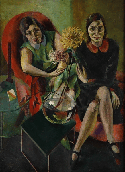 Two Sisters by Hanns Ludwig Katz | Oil Painting Reproduction