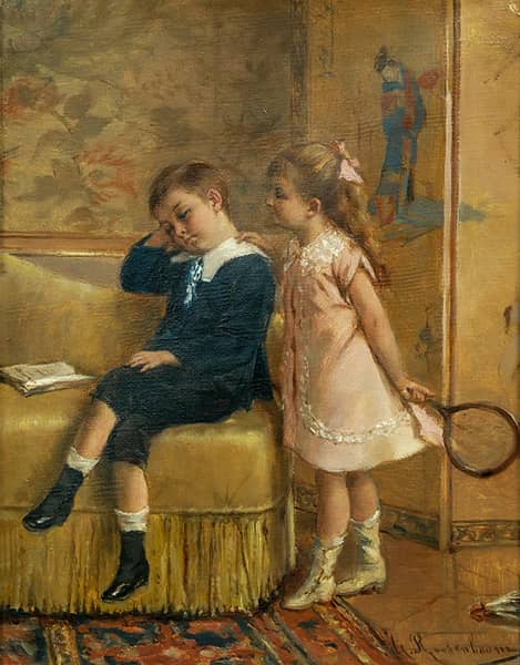 Tennis Today by Albert Roosenboom | Oil Painting Reproduction
