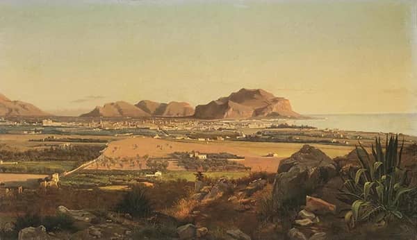 A View of Palermo by Francesco Lojacono | Oil Painting Reproduction