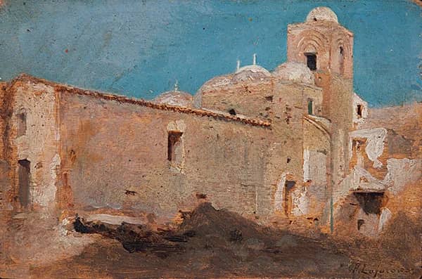 Church Monastery by Francesco Lojacono | Oil Painting Reproduction