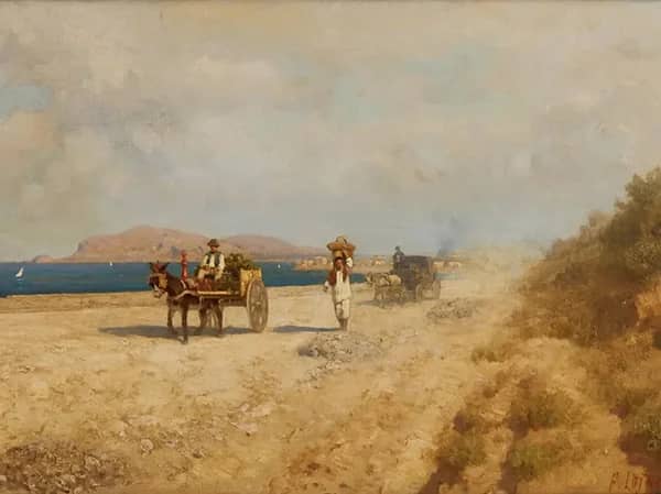 On the Road to Romagnolo 1897 | Oil Painting Reproduction