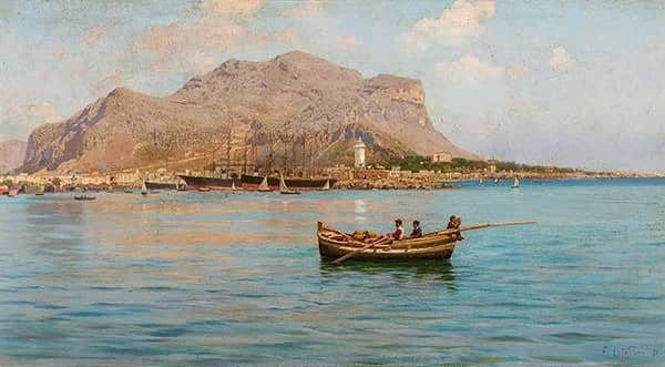 View to the Monte Pellegrino | Oil Painting Reproduction