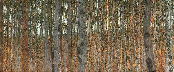 Beech Forest Landscape by Gustav Klimt | Oil Painting Reproduction