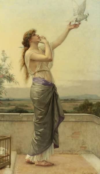 Love Messenger 1883 by Alexandre Cabanel | Oil Painting Reproduction