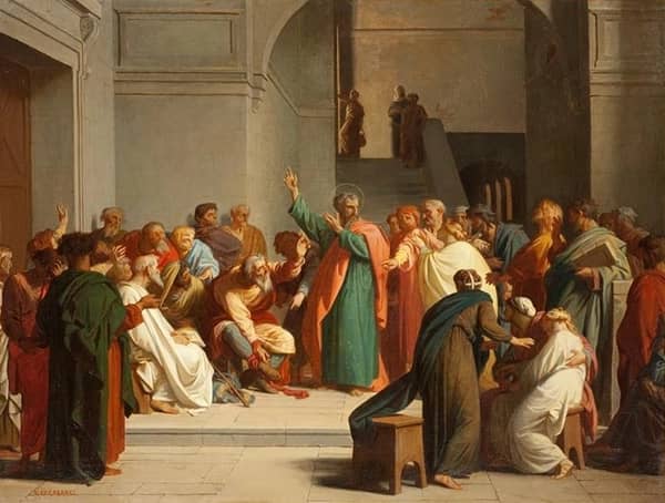 Saint Paul and the Faithful of Caesarea | Oil Painting Reproduction