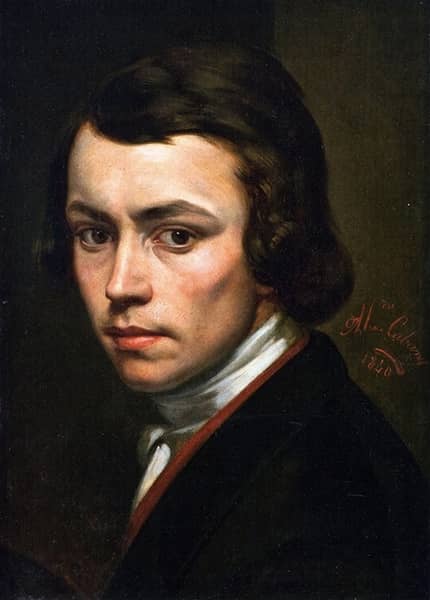 Self Portrait Aged17 by Alexandre Cabanel | Oil Painting Reproduction