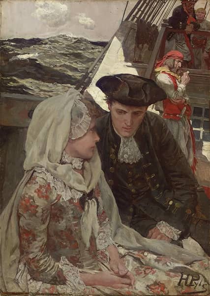 Comforting Words by Howard Pyle | Oil Painting Reproduction