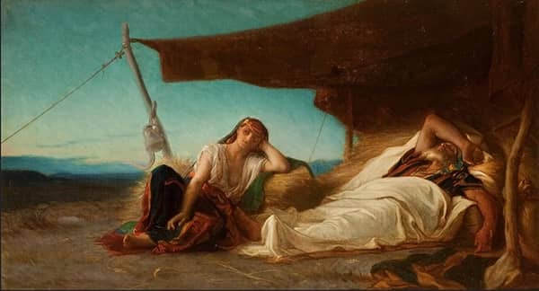 Sketch for Ruth and Boaz c1868 | Oil Painting Reproduction
