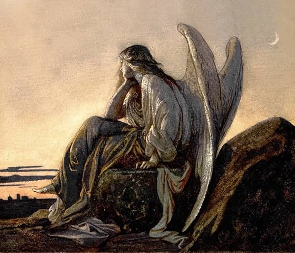 The Evening Angel 1848 by Alexandre Cabanel | Oil Painting Reproduction